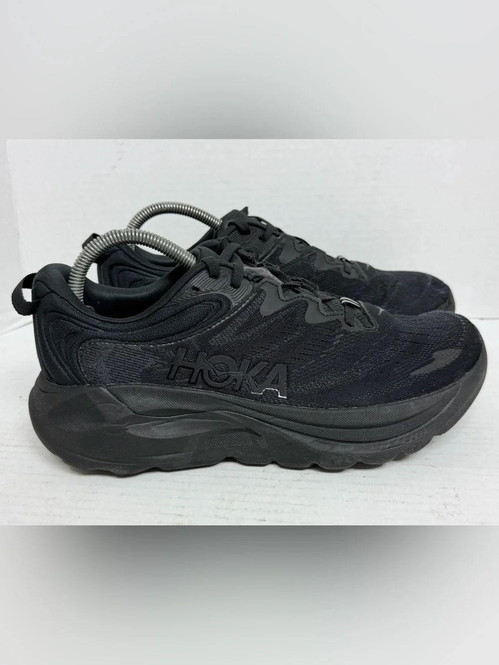 Hoka One One Gaviota 6 Women Size 9 B Black Athletic Running Shoes 1171933 BBLC